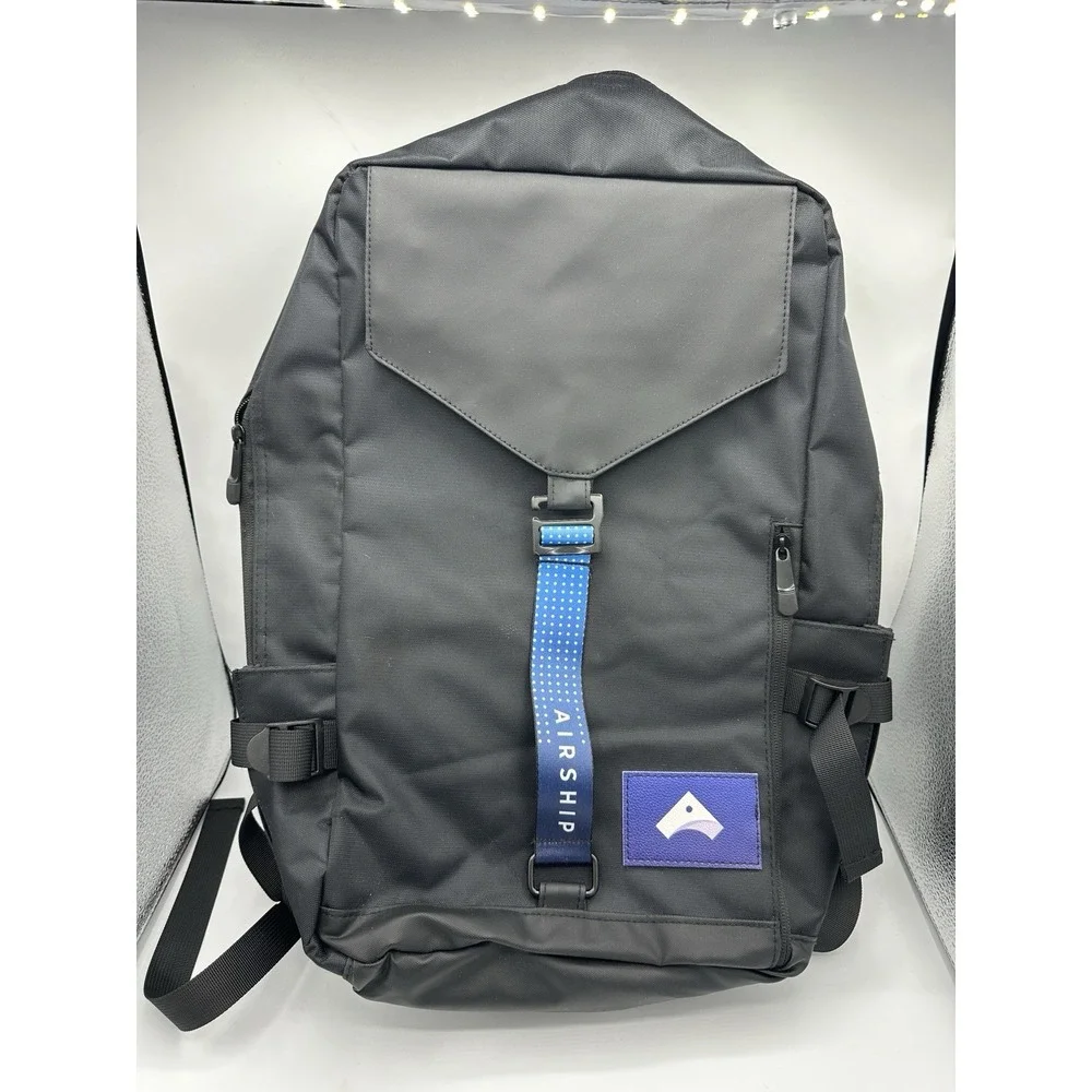OrigAudio Airship Backpack Black Laptop Bag Modern Travel Tech Pack New